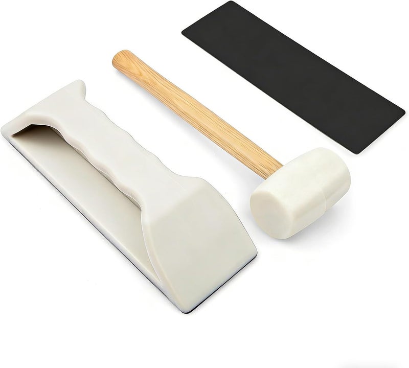 parknshop Floor Gap Fixer Tool – Nylon Plank Grabber with Mallet & Washable Pads, Quick Flooring Tools for Laminate, Vinyl & Hardwood Repair at Home - Image 1